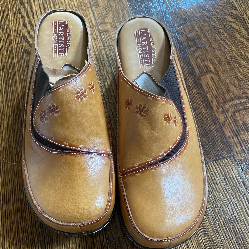 Spring step L’Artiste size 42 caramel clog